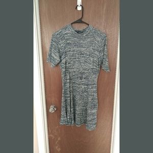 BooHoo Blue Marl Knit Dress